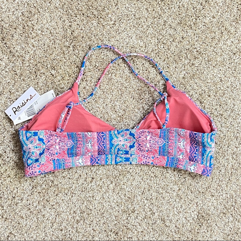 RAISINS Byron Bay Multicolor Floral Bikini Top - Picture 6 of 9